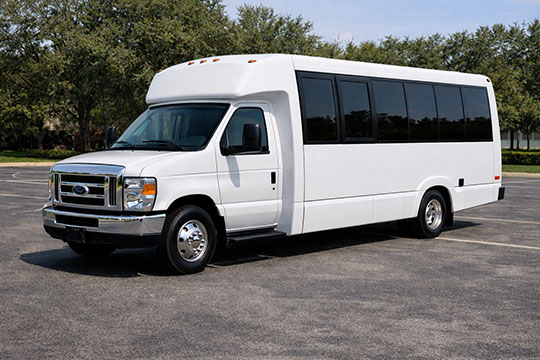 18-passenger minibus available for charter in Burlington, VT